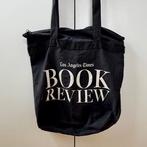 Vintage Los Angeles Times Book Review Zippered Tote Bag